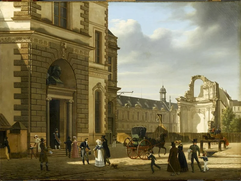 1780-Étienne Bouhot - Rovine dell'abside di Saint-Louis-du-Louvre